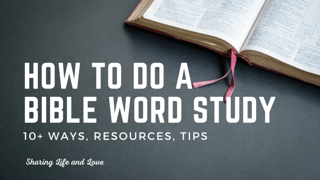 How to Do a Bible Word Study