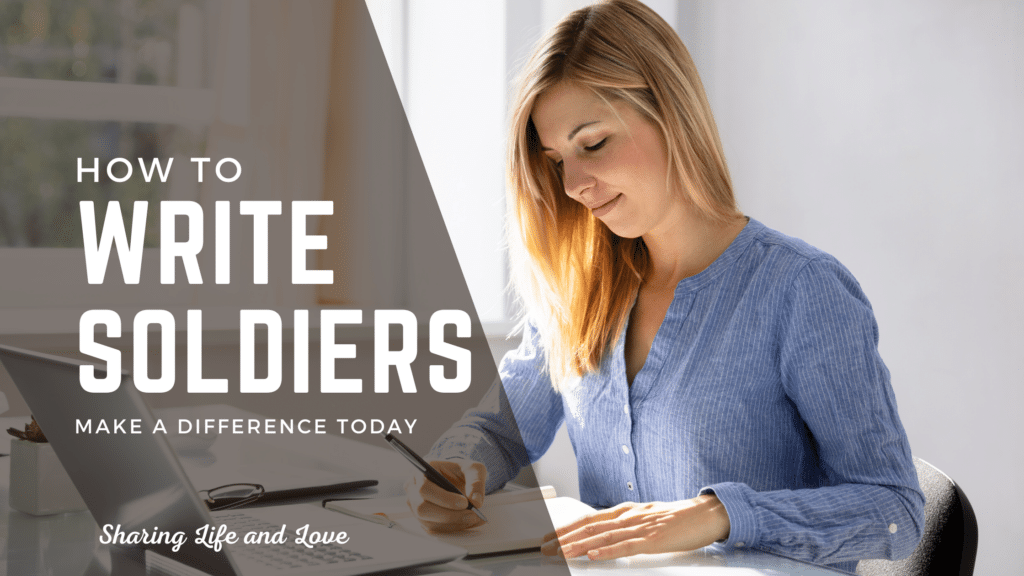 HOW TO START WRITING SOLDIERS - WOMAN WRITING WITH SHARING LIFE AND LOVE WORDS