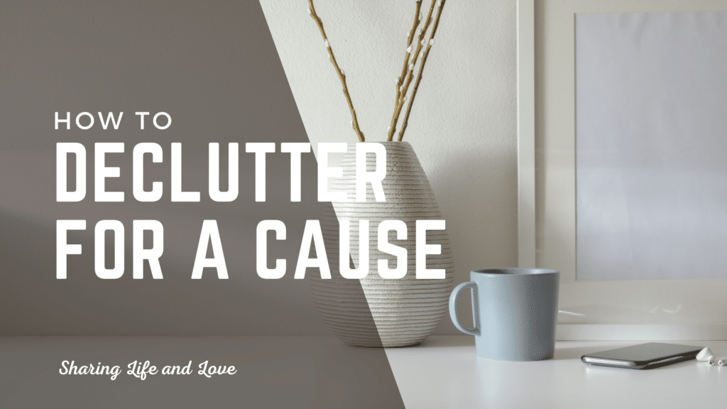 declutter for a cause - minimalist home with words