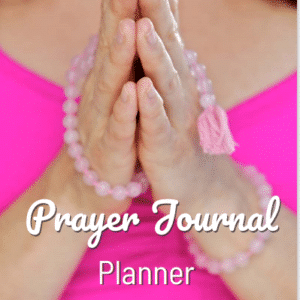 Prayer Journal Planner Cover Image woman praying
