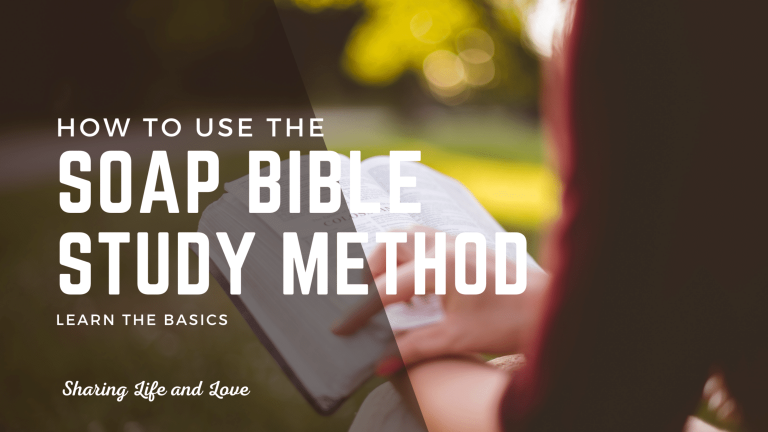 Study the Bible Using the SOAP Method