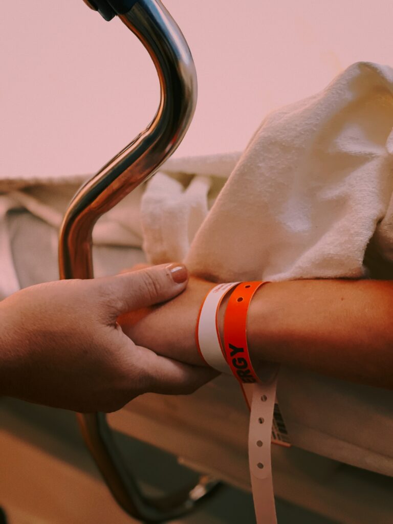 shriners childrens hospital- holding hand