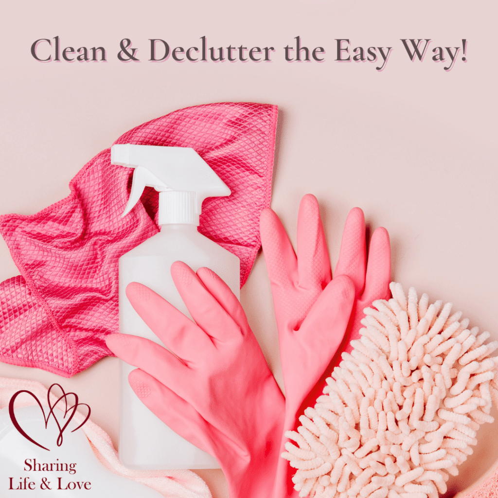 declutter for a cause - cleaning supplies