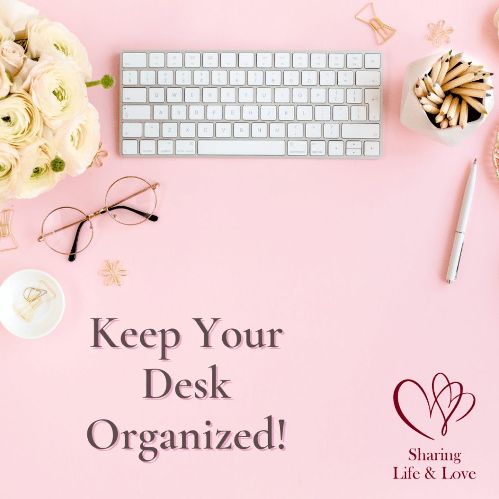 declutter for a cause - desk