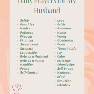 31 Awesome Daily Prayers for My Husband + Free Printable