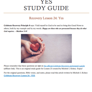 Recovery Lesson 24 Study Guide
