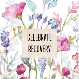 Flowered cover for Celebrate Recovery binder cover