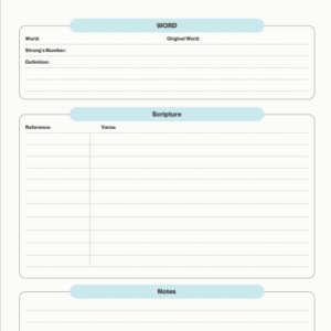 word study worksheet