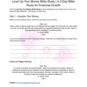 level up your money bible study