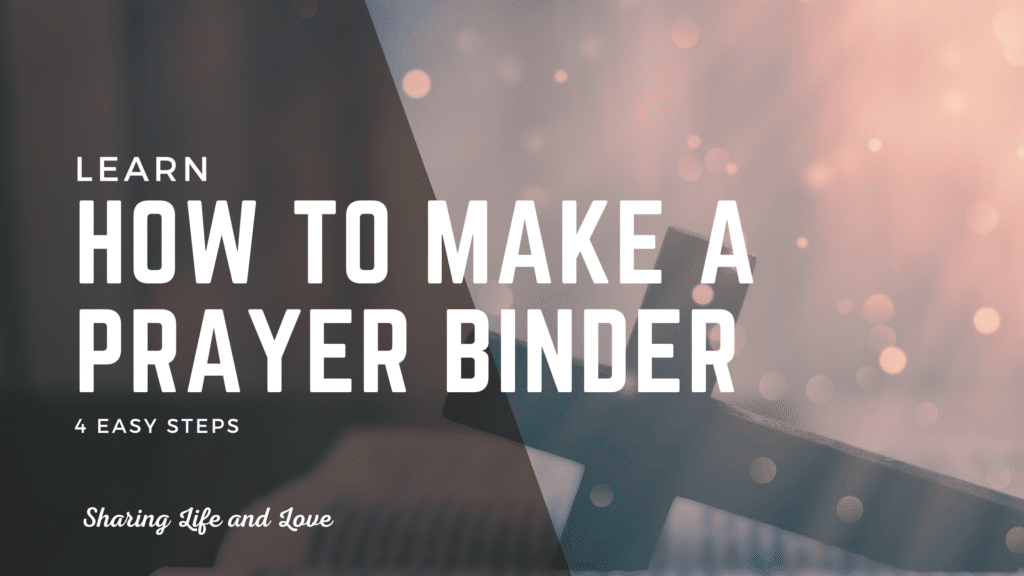 How to make a prayer binder