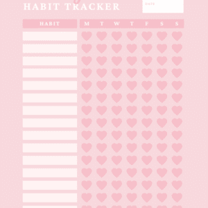 planning with purpose habit tracker