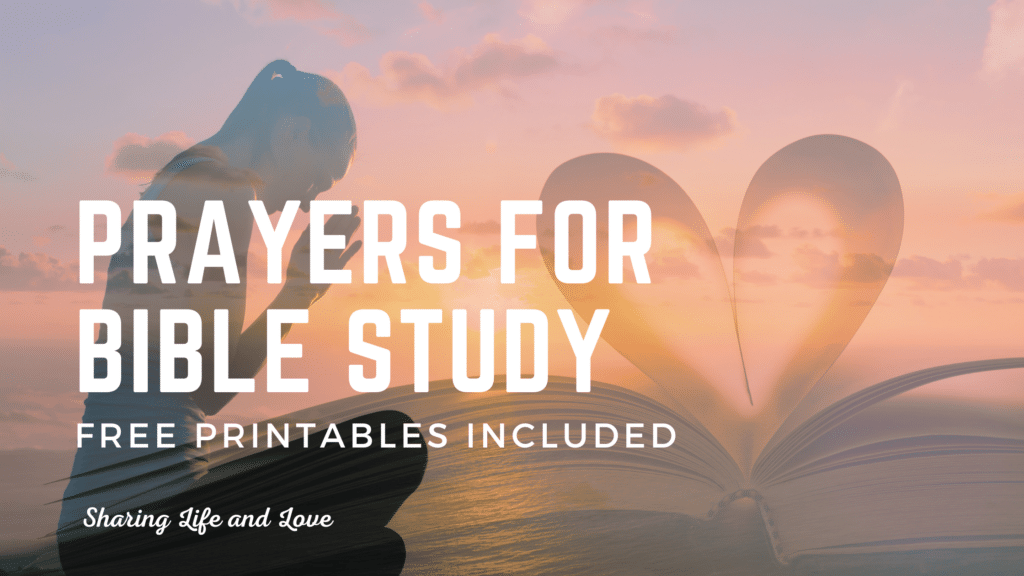 prayers for bible study