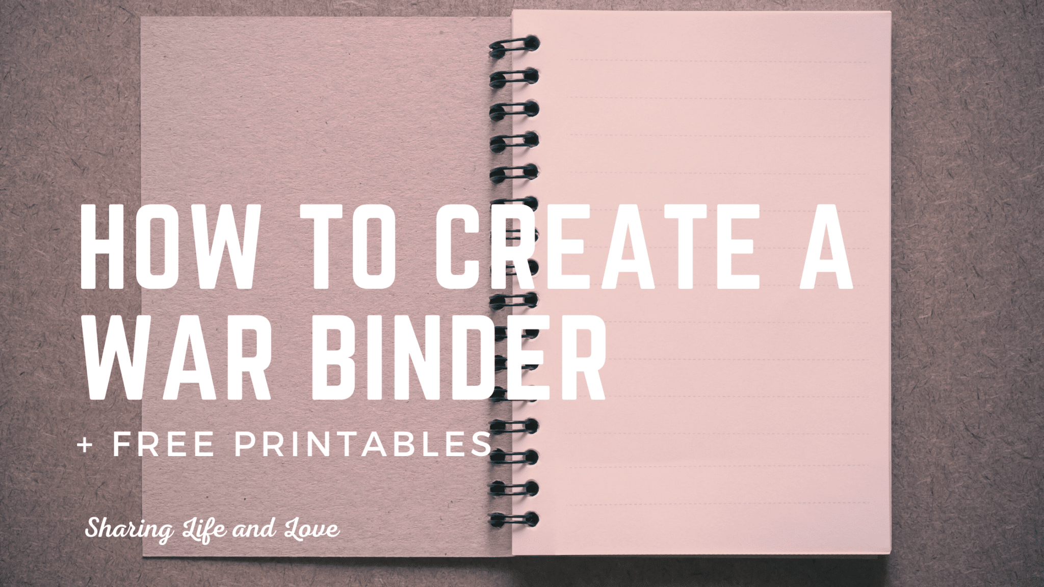 How to Create a War Binder + Tour Mine | 10 Free Printables - Sharing ...