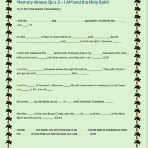 memory verses quiz 2